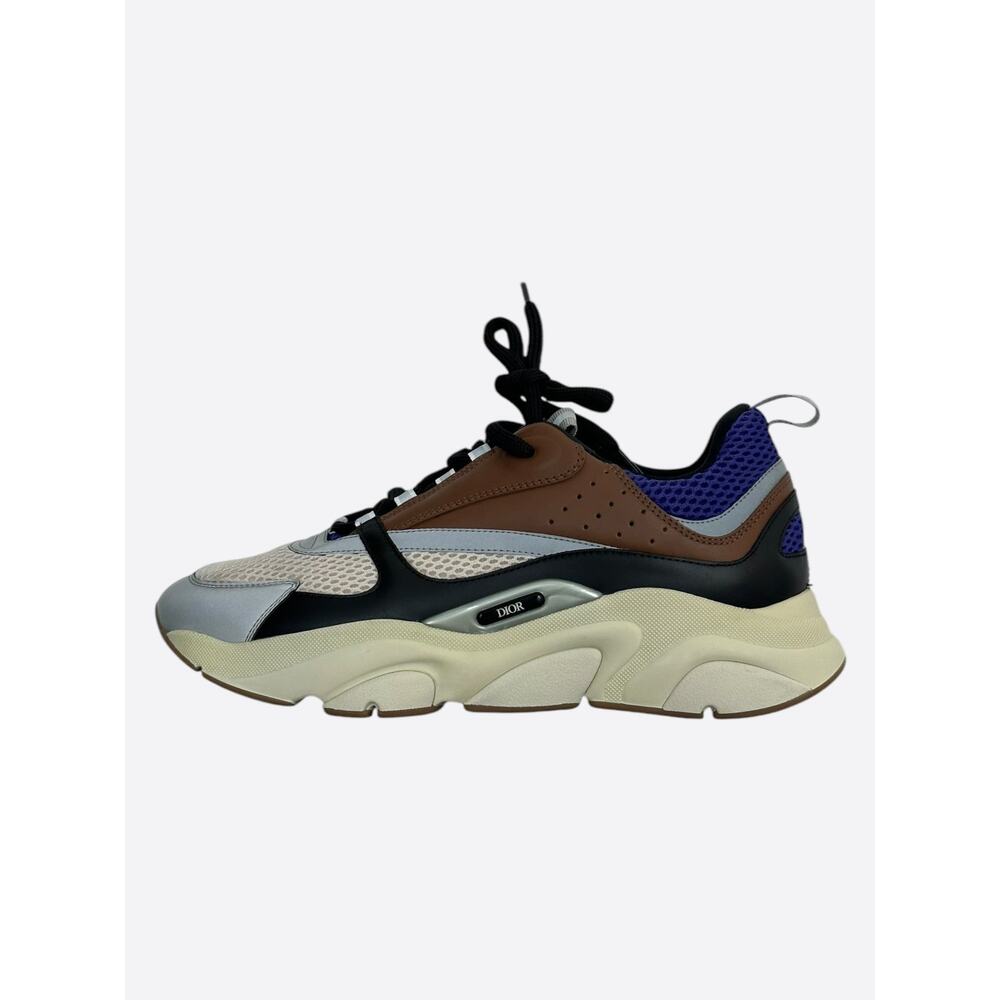 Dior Brown & Black B22 Sneakers - Picture 3 of 8